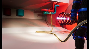 UE5 Custom Cable Implementation - Physics Hoses and Pipes using Simulated Bones