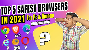 TOP 5 SAFEST BROWSERS OF 2021 | Best Browser For Pc | and Android🔥