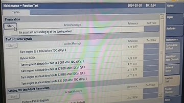 English -ME-B Man B&W Tacho / Angle encoder function Test