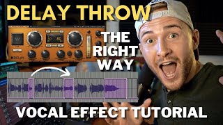 Delay Throw Vocal Effect MADE EASY for Beginners | Audio Edges