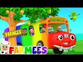 Wheels On The Bus, Finger Family + More Animal Cartoon Songs & Baby Rhymes | Farmees