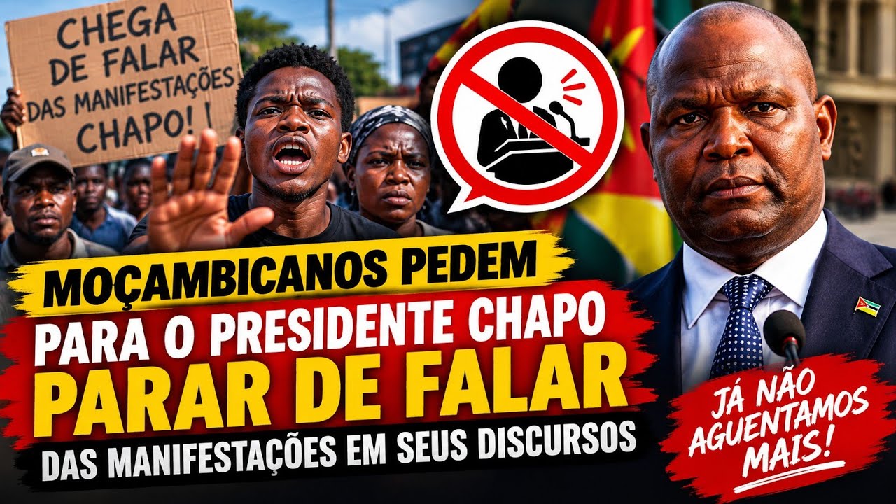 "PRESIDENTE CHAPO PARE DE FALAR DAS MANIFESTAÇÕES POR FAVOR!"