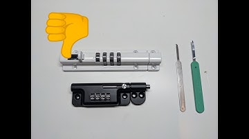 [008] How to bypass or decode a combination lock.