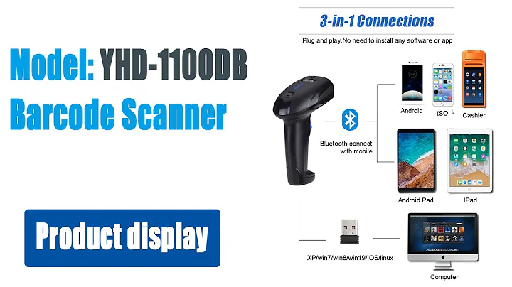 YHD-1100DB Bluetooth barcode scanner 2D