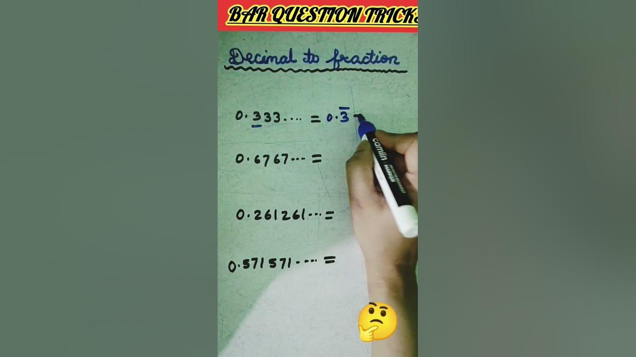 ||convert decimal to fraction|| #maths #teaching #shortvideo #tricks #