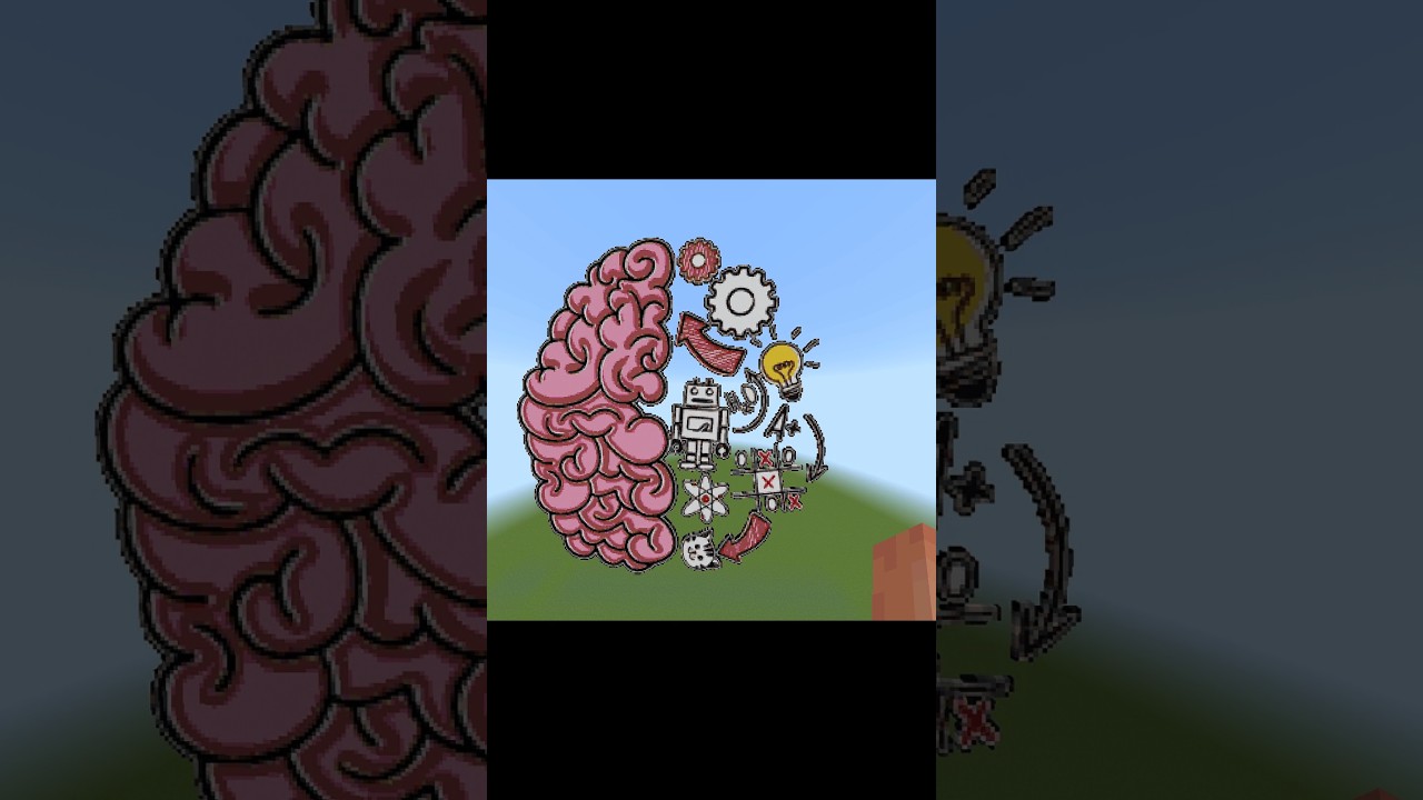 Brain Games, Hole, Fight,& Mob Games Pixelart in Minecraft! 🎮🔥 