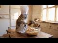 Cat Chef makes Spaghetti Carbonara.