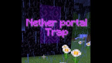 NETHER PORTAL TRAP  TUTORIAL DONUTSMP #donutsmp #minecraft #smp #live #video
