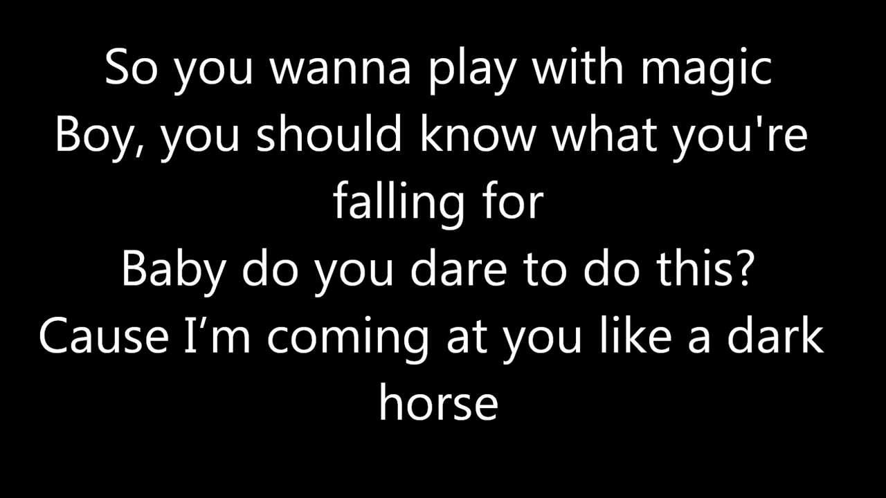 Katy Perry ft. Juicy J Dark Horse Lyrics (High Quality) YouTube