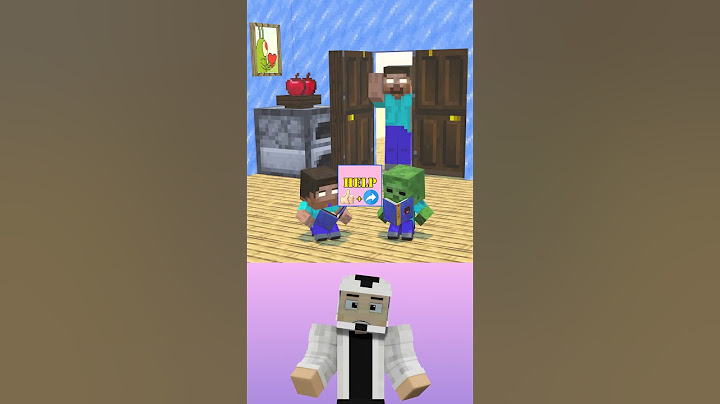 Poi-Poi-Poi-Poi-Poi-Poi-Po-Pi with baby Zombie and baby Herobrine 👍