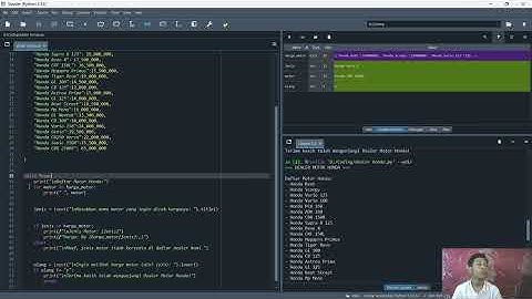 Program python dealer motor honda | Tugas UTS Program komputasi