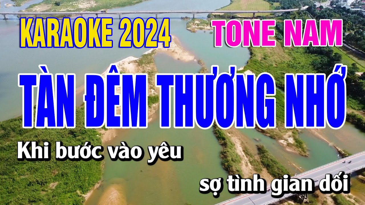 Karaoke Tàn Đêm Thương Nhớ Tone Nam | Duy Sơn New