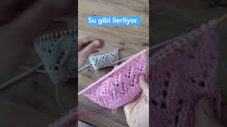 easy and beautiful knitting partten ikişişörgüler #crochet#knittingtutarials #örgü#KNİTTİNGDESİGN