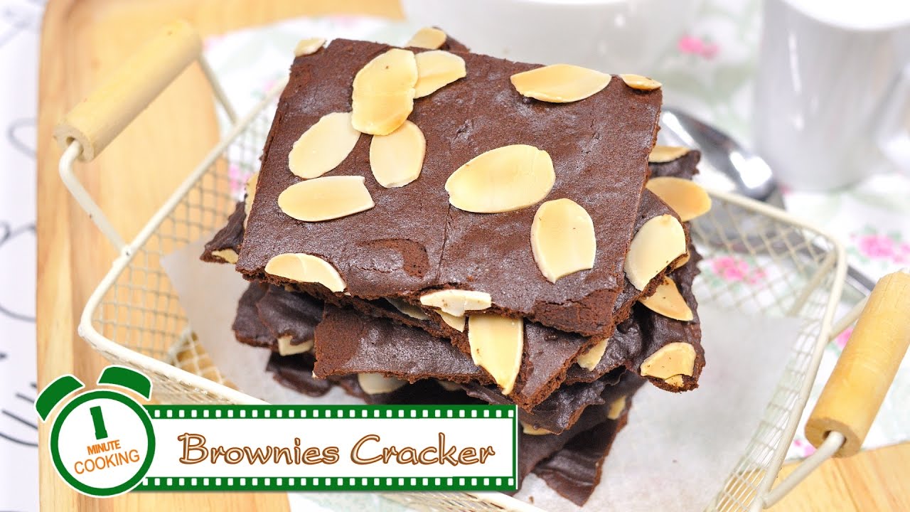 บราวนี่แครกเกอร์ | Brownies Cracker | 1 Minute Cooking