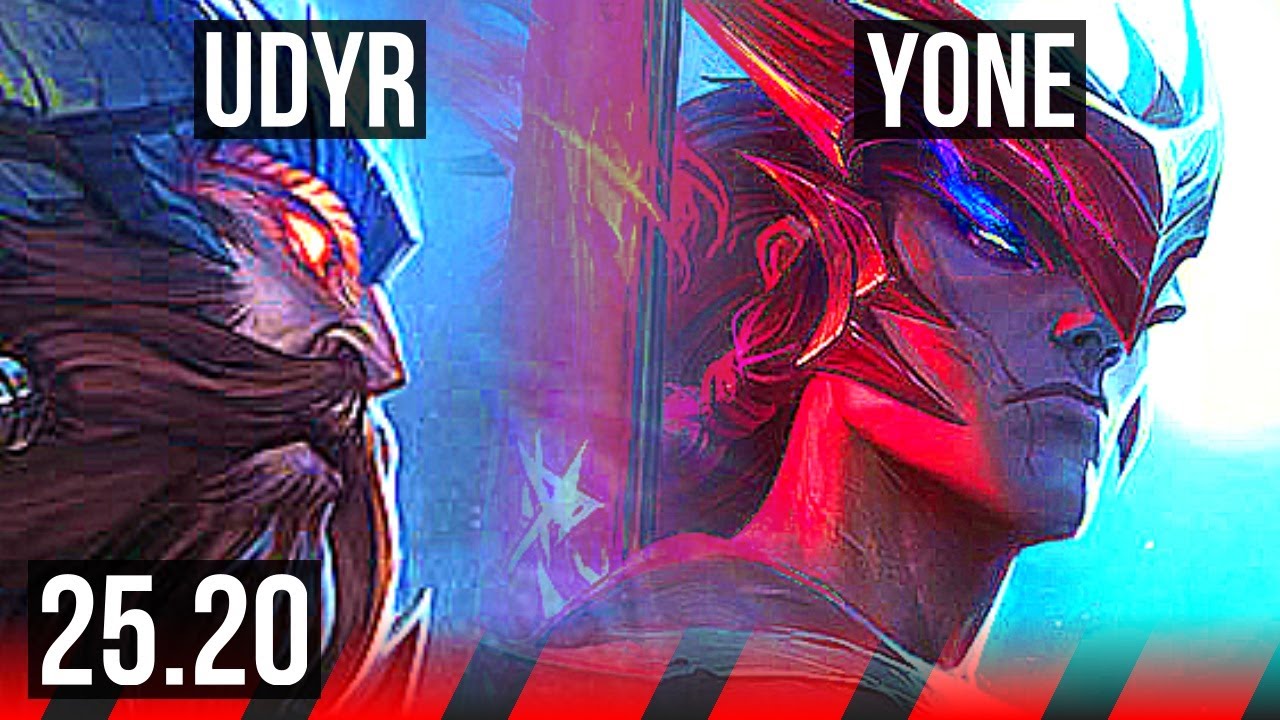 UDYR vs YONE (TOP) | 900+ games | KR Master | 25.20