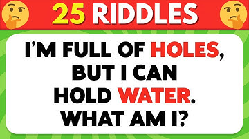 Only a Genius Can Solve These Riddles 🧩🔥 25 Tricky Riddles That