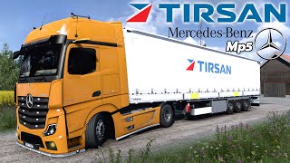 TIRSAN MAXIMA PILOT &amp; YARI MİDİLLİ DORSE !! MERCEDES-BENZ MP5 İLE PROMODS GİTMEDİĞİMİZ YOLLAR !!