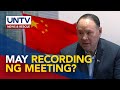 Umanoy recording sa meeting ng chinese embassy sa isang afp official iligal  snd teodoro