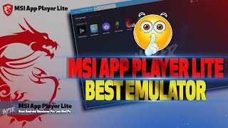 Bluestacks Msi App Player Lite best android Emulator for free fire pc ⚙️⚙️ Get 240 FPS screenshot 2