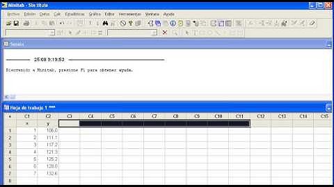 Minitab Ecuación de regresión lineal simple