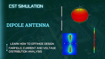 Dipole Antenna Design & Simulation in CST Studio Suite |Tutorial| EF & Surface Current|Part-1