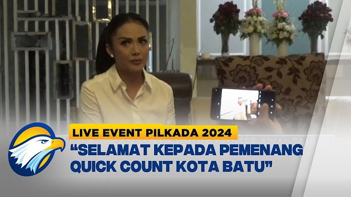 LIVE EVENT - Krisdayanti Legowo Kalah Hasil Hitung Cepat Pilkada Kota Batu