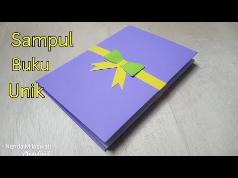 Video: Cara Membuat Sampul Buku Catatan