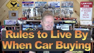 Rules to Live By When Car Buying