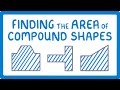 GCSE Maths - How to find the Area of Compound Shapes  #106