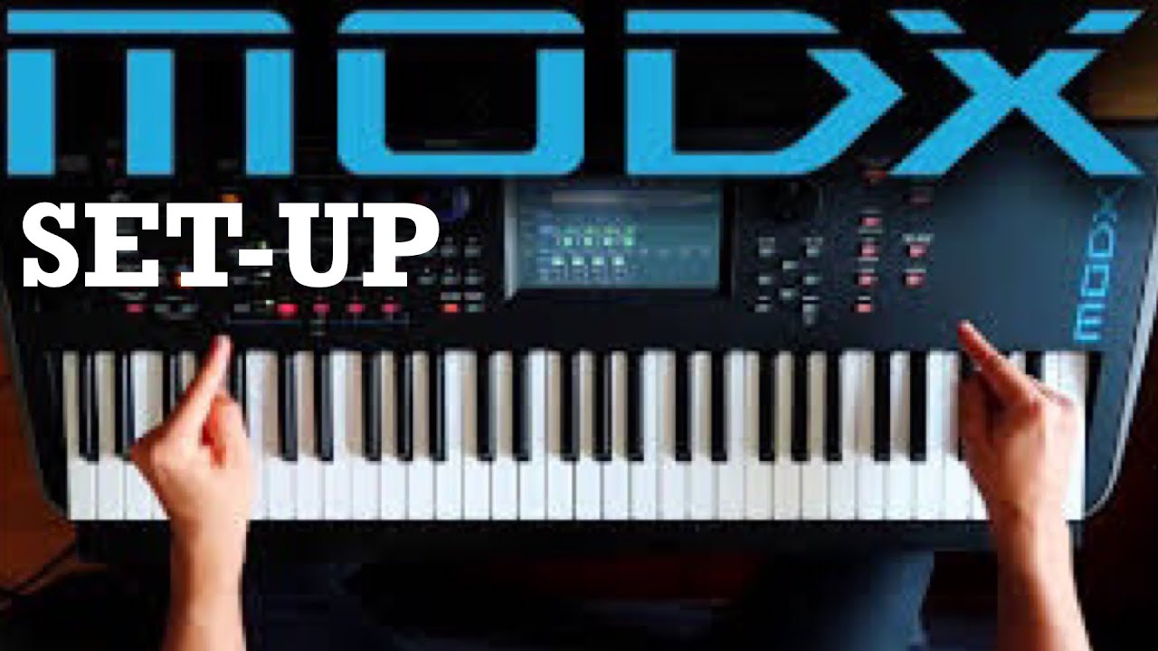 How to set up a Yamaha Modx8 - YouTube