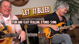 LET IT BLEED Rolling Stones accoustic & slide Fun and Easy Guitar Lesson