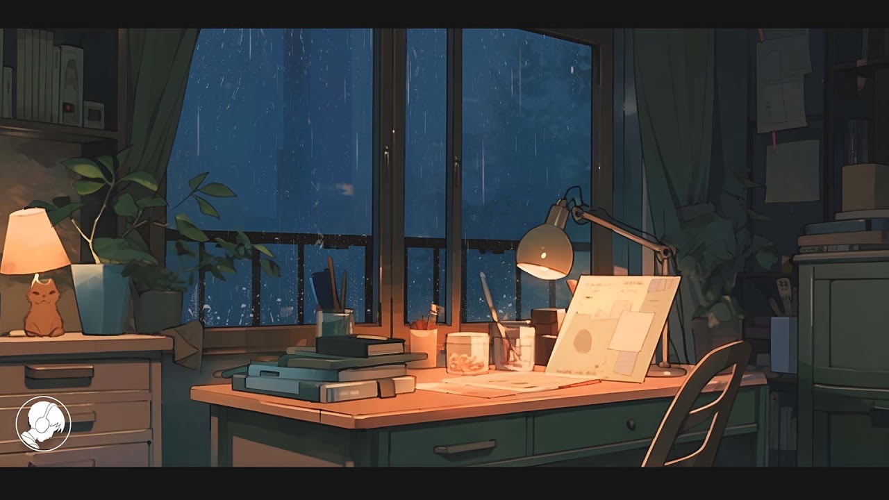 [playlist] rainy night 🪴 calm piano for studying/relaxing - YouTube