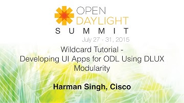 Wildcard Tutorial - Developing UI Apps for ODL Using DLUX Modularity