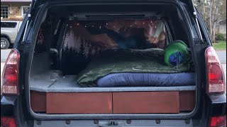 4runner Car Camping Setup