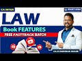 📚 Books Features Free Fasttrack Batch 🔥 | #CAInter #Law #ExamPrep #ICAI #FreeBatch #StudySmart