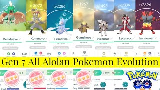 Gen 7 All Alolan Pokemon Evolution In Pokemon Go, Wild Alola Pokemon Go