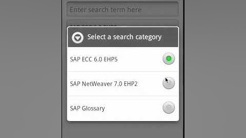 myHelp for SAP Professionals (Android edition) prototype (no audio)