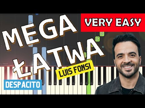 🎹 Despacito (Luis Fonsi) - Piano Tutorial (MEGA ŁATWA wersja) 🎵 NUTY W OPISIE 🎼