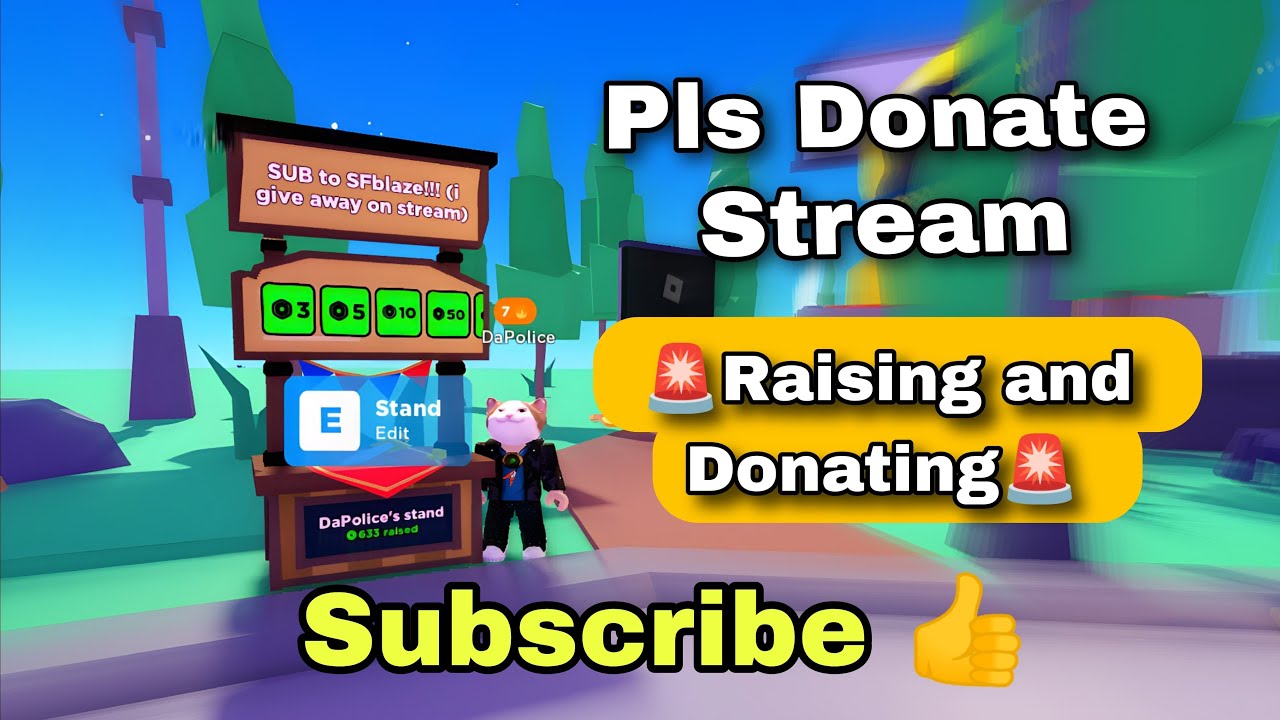 🔴 LIVE) this is a raising stream (Roblox Pls Donate) 