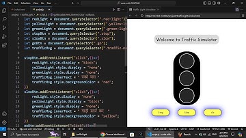 traffic light simulator in #html , #css and #javascript  || #trending #shortvideo #viralvideo#viral