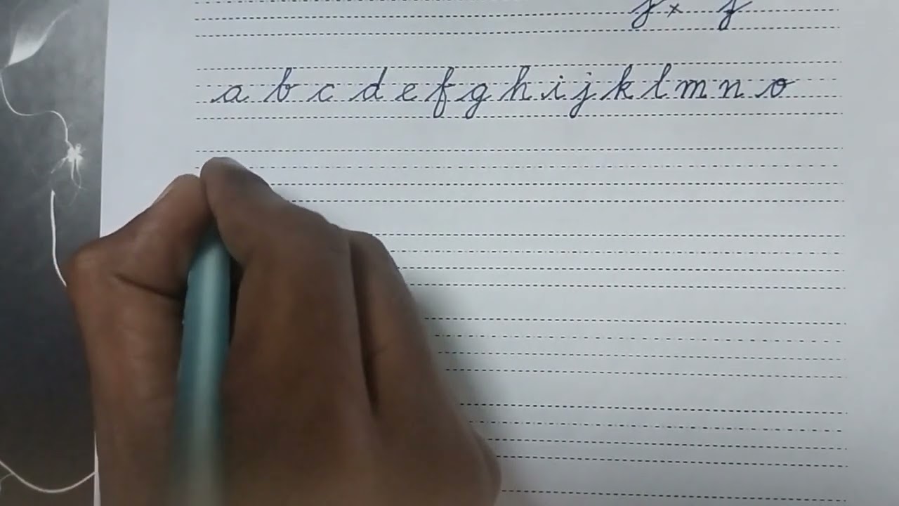 cursive letters -lower case