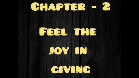 Class 5th ll Moral Science ll Lesson 2 ll Feel the Joy in Giving ll Part 1