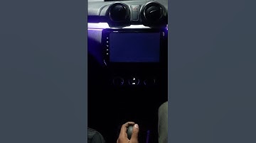 swift 2022 Android player 9" front rear camera install and ambient music light