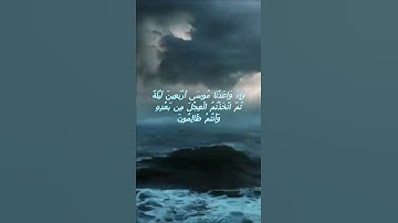 سورة البقرة اية 51 - مع صوت البحر بصوت جميل - وَإِذْ وَاعَدْنَا مُوسَى أَرْبَعِينَ لَيْلَةً