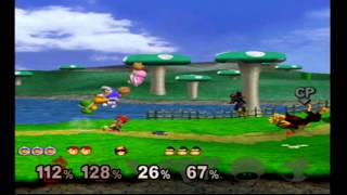 Super Smash Bros Melee Debug Menu Fun - 6-Players Gameplay #24