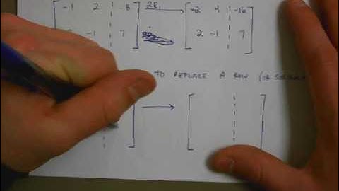 Getting Started with Matrices - Augmented Matrices and Basic Manipulation.avi