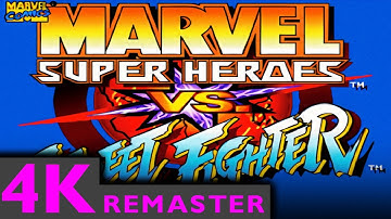 Marvel Super Heroes Vs. Street Fighter - REMASTERED [4K HD] INTRO