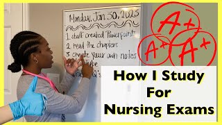 HOW I STUDY FOR NURSING SCHOOL | Getting 90% and higher on exams