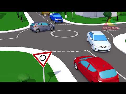 Safe Driving at the Roundabout /Traffic Circle and Mini Circle