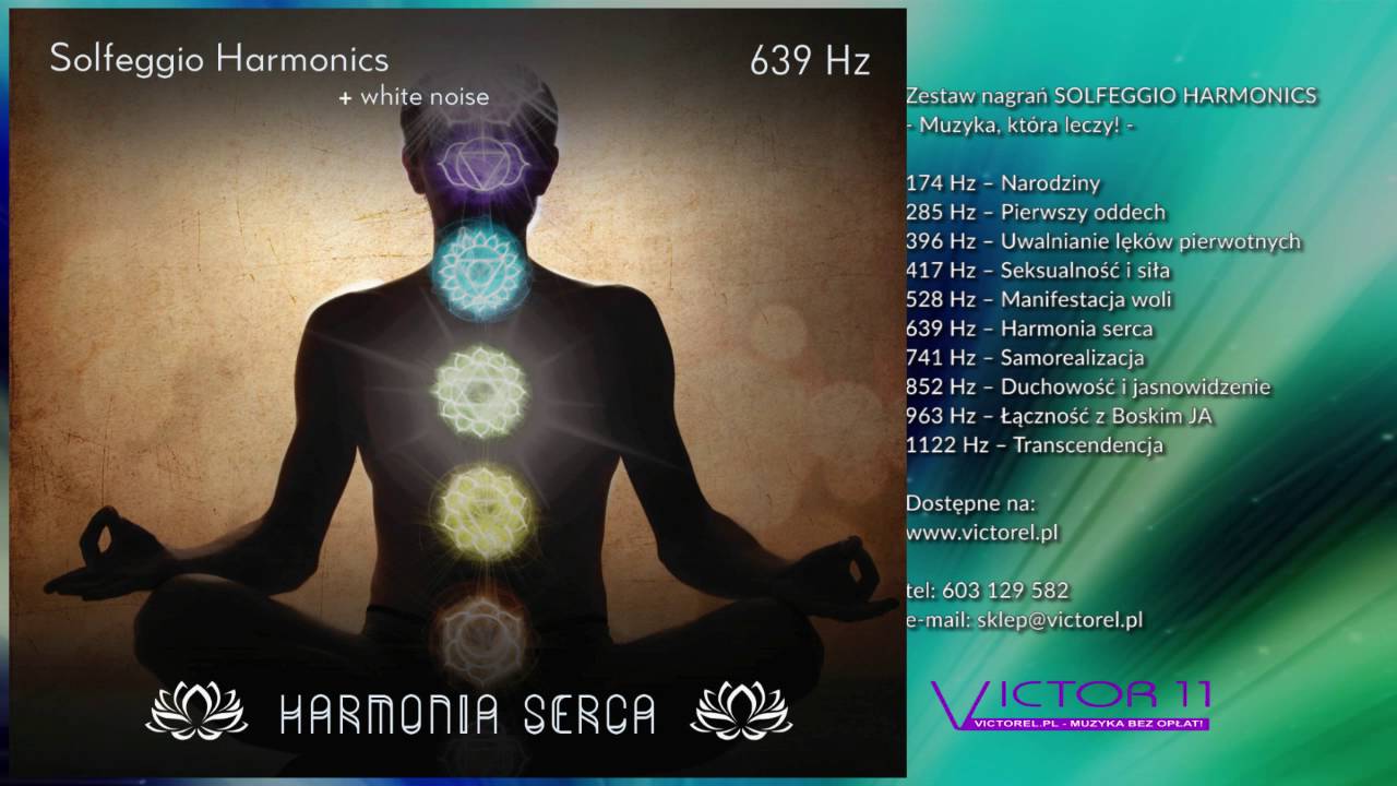SOLFEGGIO HARMONICS & white noise 639 Hz - YouTube